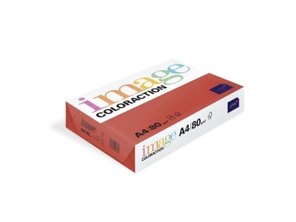 Kopipapir Image Coloraction A4 80g Chile Deep Red 500ark/pkt - (500 ark pr. pakke)