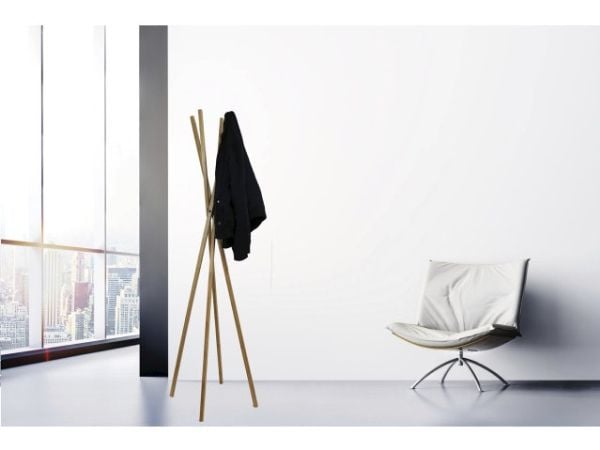 Stumtjener Unilux TIPI bambu 4 armar 4 krokar H177cm B43cm