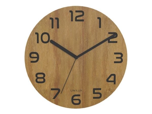 Väggklocka Unilux Palma Bamboo, 30 cm