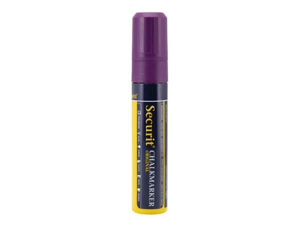 Securit® original kridtmarker med blokspids i violet