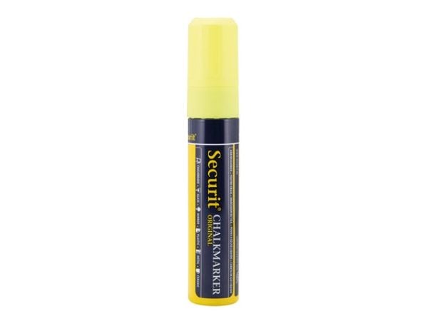 Chalkmarker, Securit, ORIGINAL, 7-15MM gul, permanent