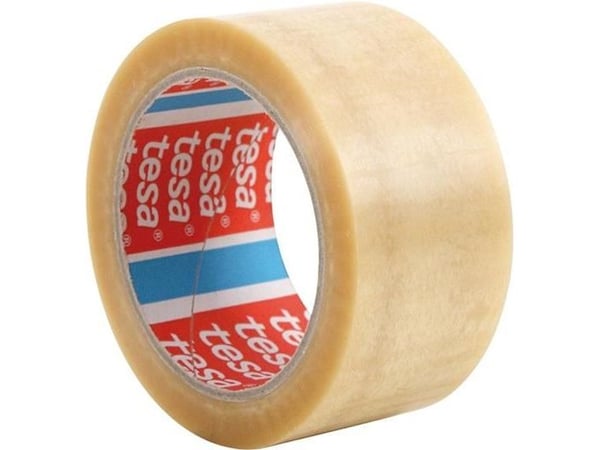 tesa pack PVC-emballasjetape, 66m x 50mm, gjennomsiktig (04120-00008-00)