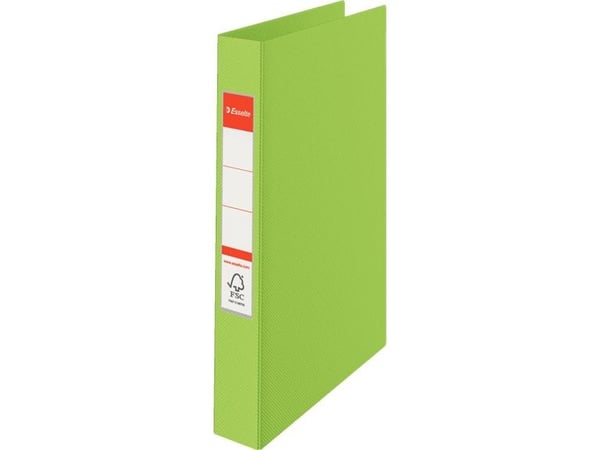 Esselte rengaskansio FSC® A4 2RR/25 mm, A4, Muovi, Vihreä, 2,5 cm, 3,5 cm