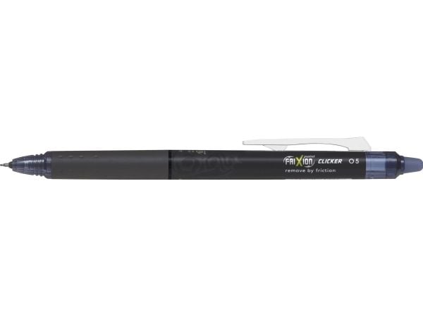 Pilot FriXion Point Clicker, Sisäänvedettävä geelikynä, Vaaleansininen, Musta, Sininen, Hienojakoinen, 0,25 mm, 0,5 mm