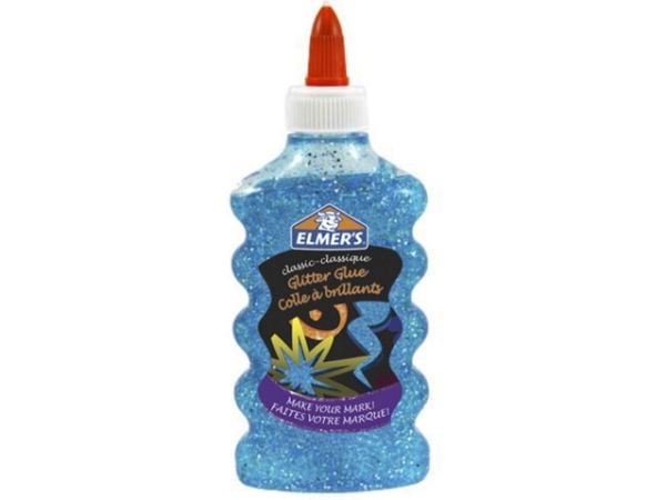 Elmer's Glitterlim blå 177ml til slim