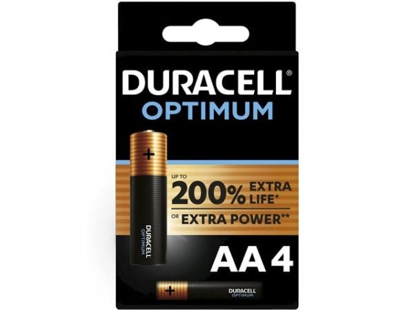 Duracell 5000394137486, Engangsbatteri, AA, 4 stykker, Flerfarget, 150 mm, 10 mm