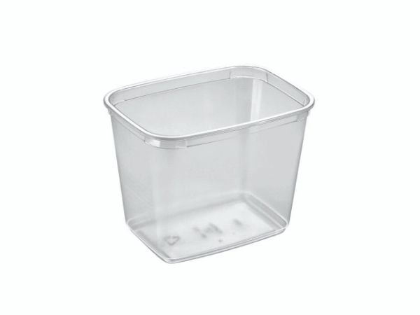 Plastbägare M68-100 rektangulär 1000 ml APET klar 560 st/fp