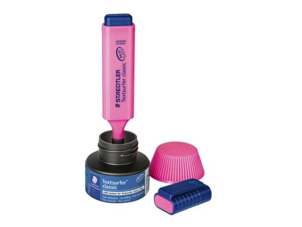 STAEDTLER Textsurfer classic - Påfyllingsstasjon - rosa - 30 ml - for Textsurfer classic