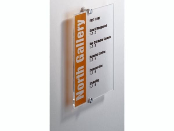Durable Crystal Sign, A4, Läpinäkyvä, 210 mm, 297 mm