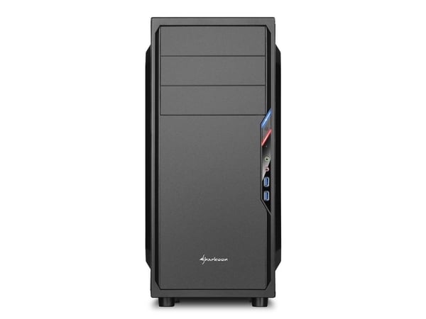 Sharkoon VS4-V, Midi Tower, PC, Sort, ATX, Micro ATX, Mini-ITX, 16 cm, 38,5 cm