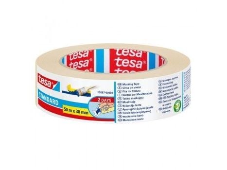 TESA Nastro i brevlim 30 mm x 50 m, 50 m, Beige, Papir, 30 mm, 1 stk