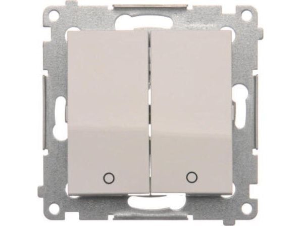 Kontakt-Simon Simon 54 Dubbelpolig strömbrytare (modul) 16AX 250V vit DW22A.01/11