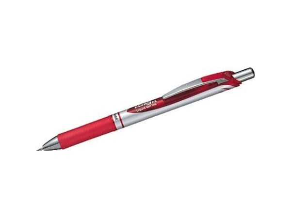 Pentel EnerGel XM Klick - Rulleballpenn - rød - gelblekk - 0.7 mm - medium - retraktil
