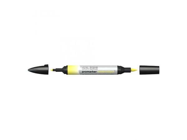 Winsor & Newton 0201346, Keltainen, Valikoidut värit, Lemon Yellow Hue, Ohut/medium, Leveä/terävä kärki, Pyöreä