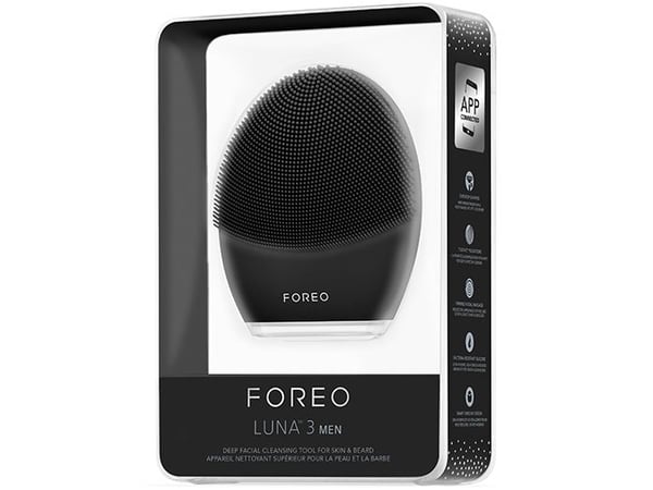 Foreo LUNA 3 Men, Sykkivä, Musta, Kaikille ihotyypeille, Akku, Sisäänrakennettu akku, Litiumioni (Li-Ion)