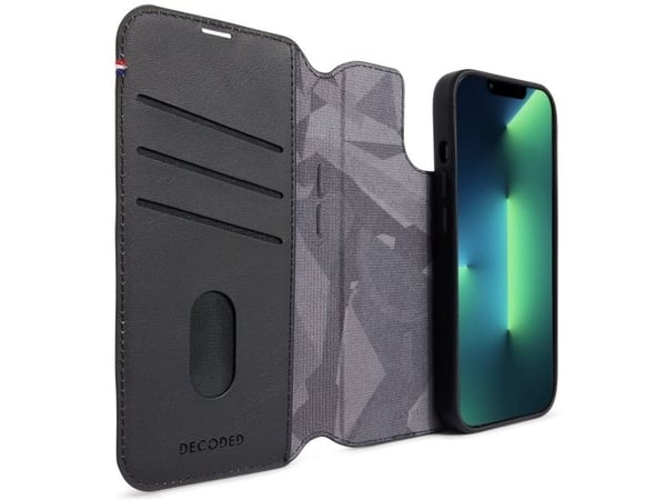 Decoded Modu Wallet, Lommebok-etui, Apple, iPhone 14 Plus, 17 cm (6.69"), Svart