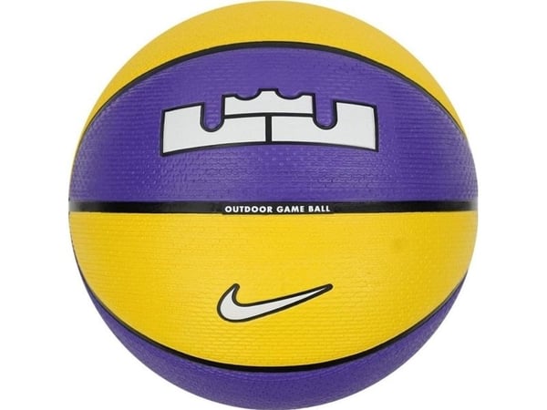 Basketball str. 7 Nike L James Playground 8P gul-lilla