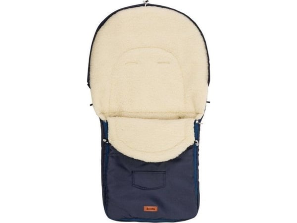 Sensillo åkpåse i ull NAVY till barnvagn (95x40)
