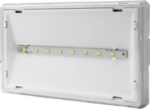 AWEX hätävalaisin EXIT S IP65 ECO LED 1W 115lm 1h yksipuolinen valkoinen ETS/1W/E/1/SE/AT/WH