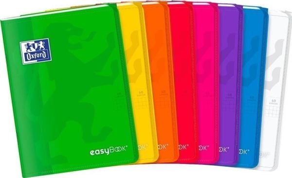 Notebook A5/60K grid PP Eeasybook mix (8pcs)