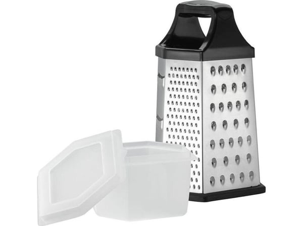 Resto Kitchenware 95413 manual spiraliser/pressrivningsrivjärn, box-rivjärn svart/stål