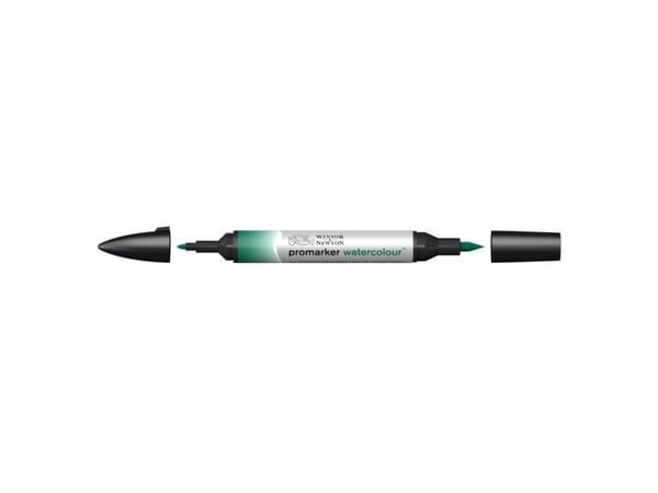 Winsor & Newton 0201312, Grønn, Assorterte farger, Hooker''s Green Dark, Fin/medium, Meisel-/kulespiss, Rund