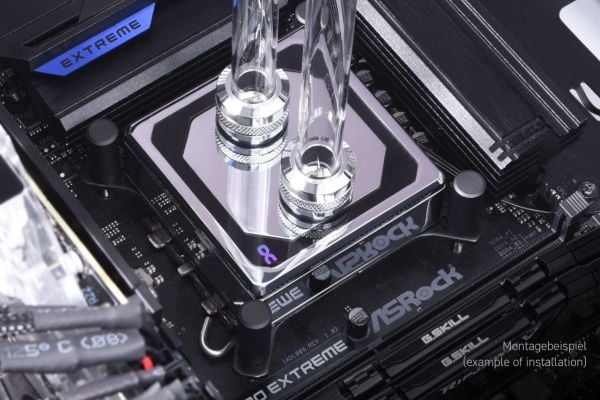 Alphacool 13083, Vannblokk, Messing, Kopper, Kromfarget, LGA 1150 (kontakt H3), Socket AM3+, LGA 1151 (kontakt H4), LGA 2066, AM4, LGA 1155 (Socket...