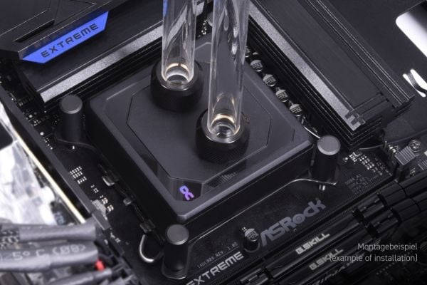 Alphacool 13082, Vannblokk, Messing, Kobber, Svart, LGA 1150 (Socket H3), LGA 1151 (Socket H4), LGA 1155 (Socket H2), LGA 1156 (Socket H), LGA 1200...