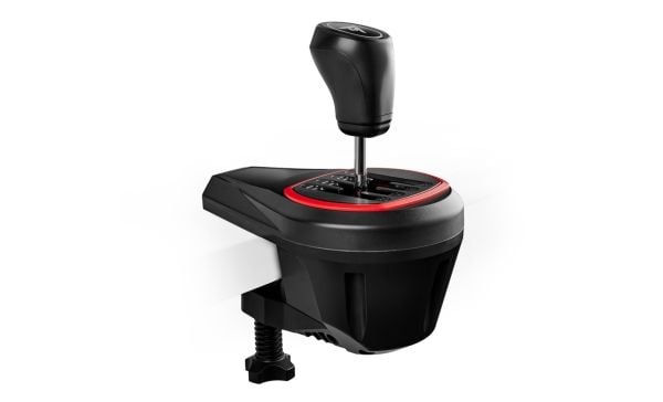 Thrustmaster TH8S Shifter, PlayStation 5, PlayStation 4, Xbox One, Xbox Series S, Xbox Series X, PC, Girspak-tillegg til racingratt, Svart, Rød, Me...