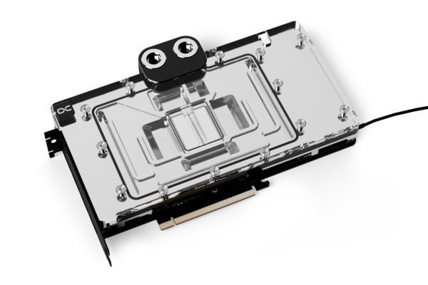 Alphacool 13481, Vannblokk + Bakplate, Akryl, Aluminium, Kromfarget, Kobber (Cu), Kromfarget, Gjennomsiktig, Sort, 3-Pin JST, 1/4", Grafikkort
