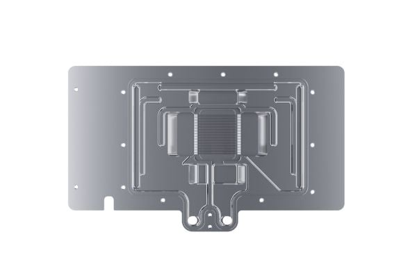 Alphacool 13481, Vannblokk + Bakplate, Akryl, Aluminium, Kromfarget, Kobber (Cu), Kromfarget, Gjennomsiktig, Sort, 3-Pin JST, 1/4", Grafikkort