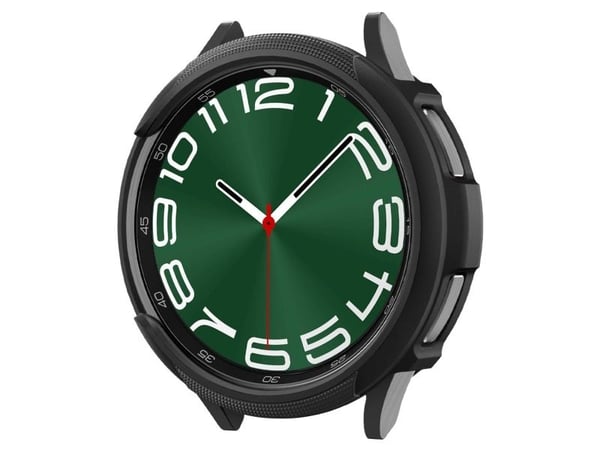 Spigen Case Liquid Air, Etui, Smartklokke, Sort, Samsung, Galaxy Watch 6 Classic (47mm), Termoplastisk polyuretan (TPU)