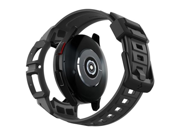 Spigen Rugged Armor Pro - Håndleddsbag for smartarmåndsur - robust - termoplast-polyuretan (TPU) - svart - for Samsung Galaxy Watch6