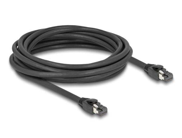Delock RJ45 verkkokaapeli Cat.8.1 S/FTP 5 m jopa 40 Gbps musta
