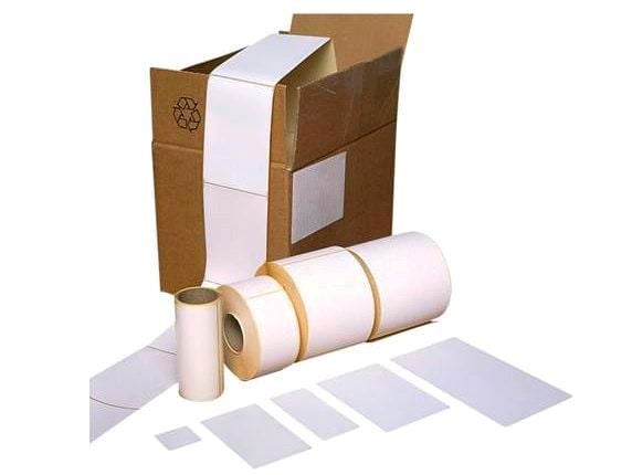 Vrige Termoetiket trykt hvit ECO* 100x150mm 450stk/rul ø25mm m. perf. hvit 1x1x1mm (450EA)