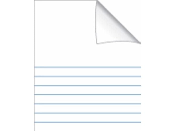 Skrivehæfte Bantex, 17 x 21 cm, 1/2 blank, 1/2 linjeret (14,5 mm), pink, 20 stk.