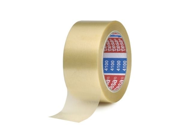 Tesapack 4100 - Pakketape - 50 mm x 66 m - PVC-film - klar, pakke a 6 ruller
