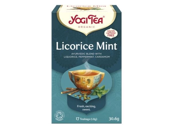 Te, BKI Yogi, Lakrids Mint pakke a 17 stk økologisk