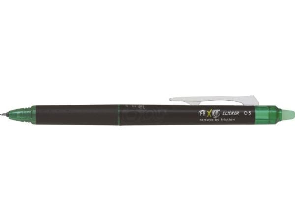 Rollerpen, Pilot FriXion Point Clicker, 0,5 mm, grøn, pakke a 12 stk