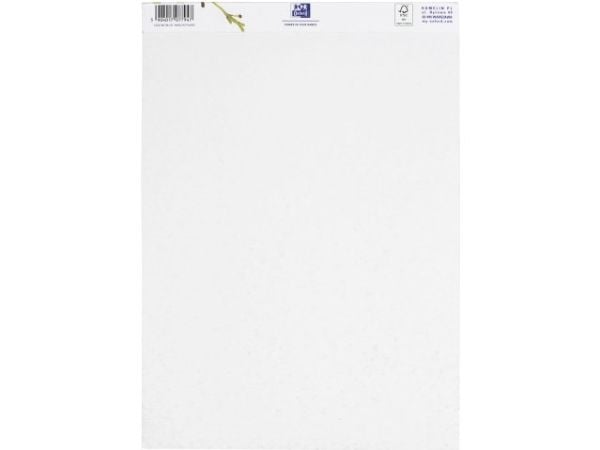 Oxford 400166123, Monokromatisk, Hvit, A4, 25 ark, 225 g/m², Mykt omslag
