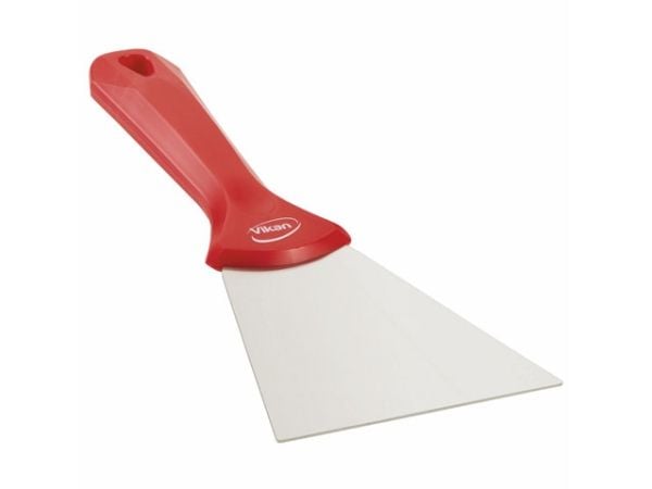 Handskrapare Vikan 23,5x2,2 cm röd PP/rostfritt stål