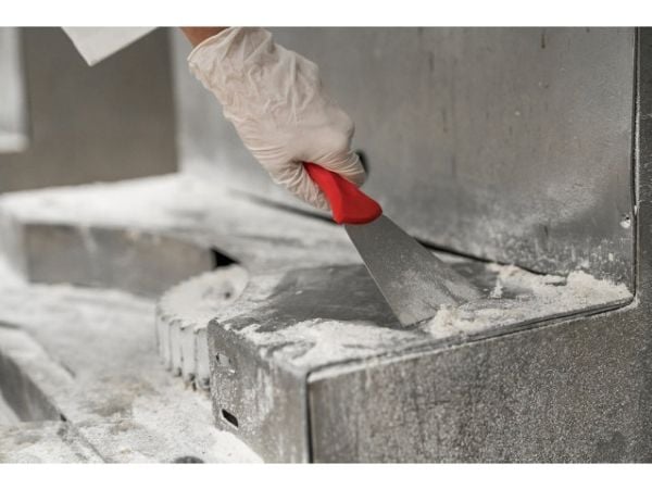 Handskrapare Vikan 23,5x2,2 cm röd PP/rostfritt stål