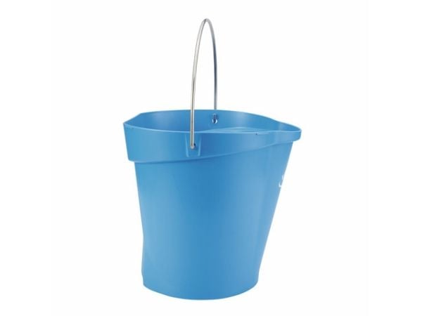 Matbøtte, Vikan, 31,8x32,5 cm, 12 l, blå, PP/rustfritt stål, med helletut