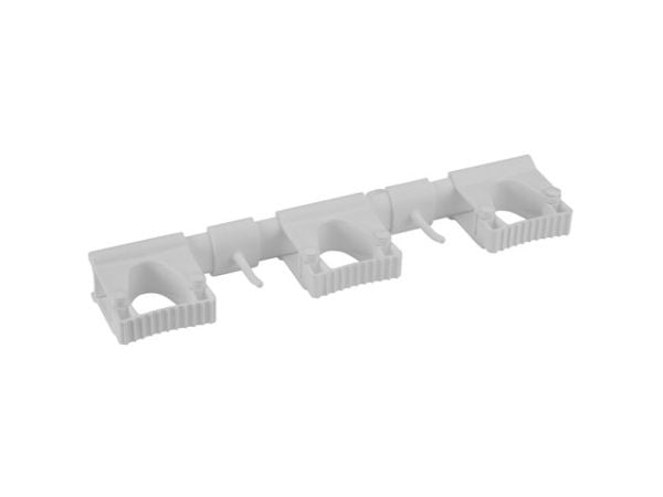Vægophængssystem Vikan komplet fleksibelt og hygiejnisk L420xB87xH48mm PP hvid,1 stk