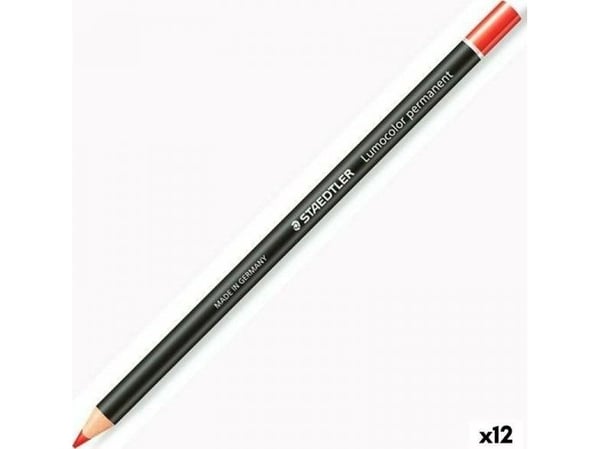 STAEDTLER Lumocolor glasochrom - Fargeblyant - permanent - rød