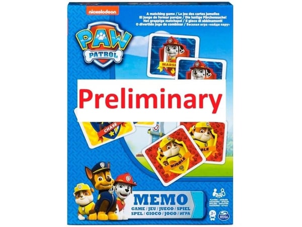 Paw Patrol Movie 2 Memo w/72 cards