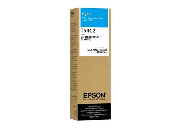 Epson T54C - Cyan - original - box - påfyllnadsbläck - för SURELAB D570 Professional Minilab, SL-D500
