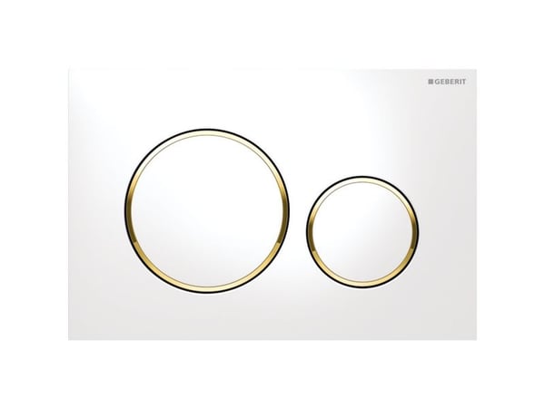 Geberit 115.882.KK.1, Skylleplate, Hvit, Geberit, 246 mm, 12 mm, 164 mm
