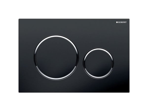 Geberit 115.882.KM.1, Spolplatta, Svart, Krom, Geberit, 246 mm, 12 mm, 164 mm