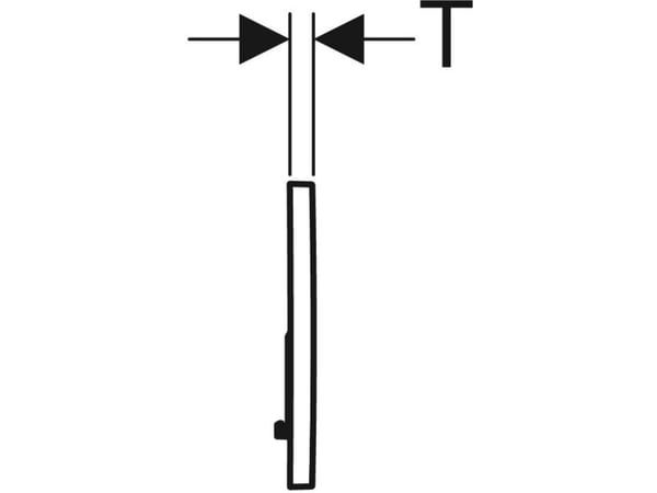 Geberit 115.770.DW.5, Flush plate, Sort, Geberit, 246 mm, 13 mm, 164 mm